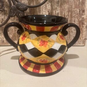 Gold Canyon Home Decor Lamp Yellow Red Black